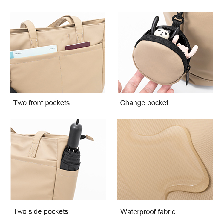 Large capacity Tote bag  multi-function Commuting bag Shopping bag Baby bag