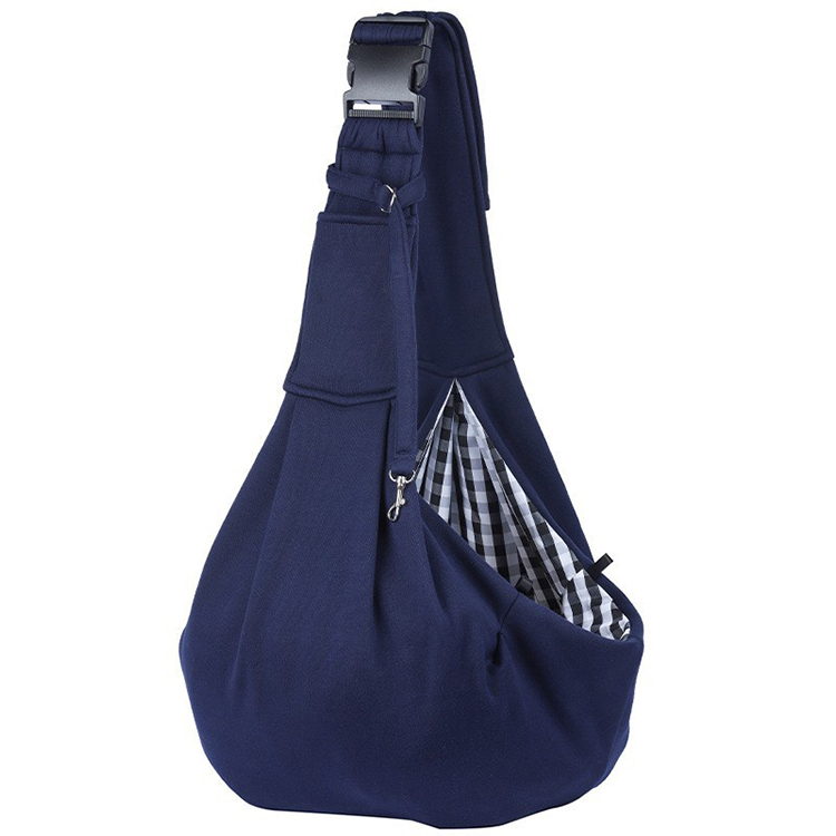 Reversible pet bag with adjustable shoulder strap