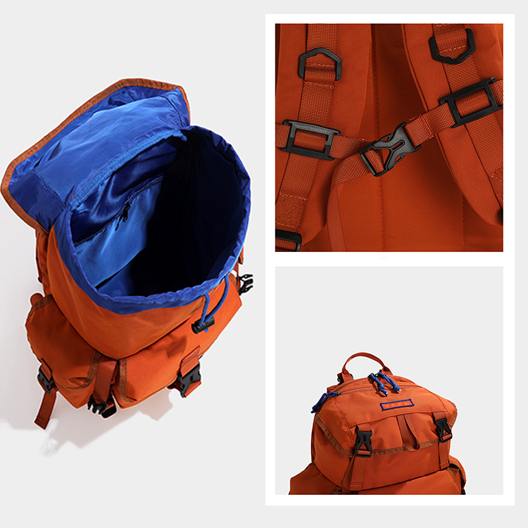 Fashionable outdoor waterproof Climbing backpack hiking backpack camping bag school bag